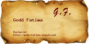 Godó Fatima névjegykártya