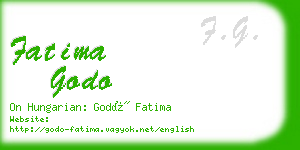 fatima godo business card